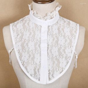 Bow Ties Femme Lace Floral Stand Faux Colliers Mesdames Collier de cou détachable Collier False Coll Coll pour le pull à demi-chemisier Faux Col