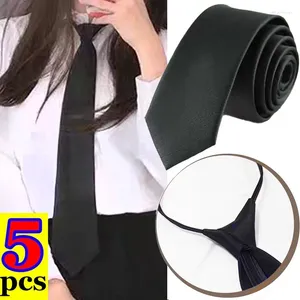 Bow Ties Zipper resserrer le collège des femmes noires masculines école entièrement-matchclat noue de costume unisexe coréen accessoires de cou