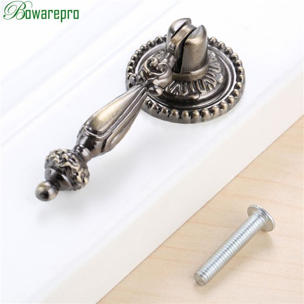 BowaRepro Antique Trayage Handle and Bouths Wardrobe Porte Pathes Dather Drawer Handles Cuisine Couper Handle Armoire Boutons 2PCS