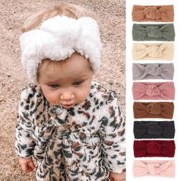 Bowknot bébé bandeau doux coton filles bandes de cheveux bandeaux noeud Turban enfants cheveux accessoires