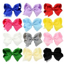 Bowknot Barrettes Hairclip Pasgeboren Baby Meisjes Haar Boog Clips Handgemaakte Antislip Haarspeld Alligator Clip voor baby's Peuters