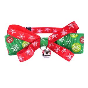 Bowknot Bell série de Noël colliers pour animaux de compagnie collier de chat chien produits pour animaux de compagnie plus sizeDH8576