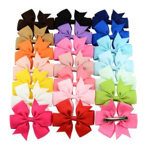 Strik Haarspelden 3 inch Grosgrain Lint Strikken Met Alligator Clips Childrens Haaraccessoires Kids Boutique Bow Barrette 2000pcs LL