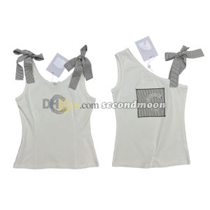 Strik Band Tanks Vrouwen Een Schouder Vest Zomer Sexy Tank Top Glanzende Kristallen Vesten