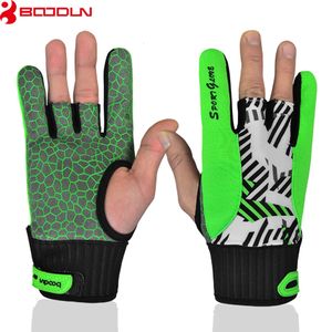 Bowling Boodun 1 Pair Men Women Bowling Glove for Left Right Hand AntiSkid Soft Sports Bowling Ball Gloves Bowling Accessories Mittens 231011