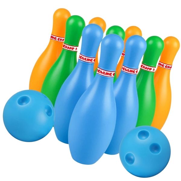 Bowling Enfants Balles Jouet Ensemble Intérieur Activité Extérieure Parentenfant Interactif Amusant Jeu De Sport Éducatif pour Enfants Cadeau 230614