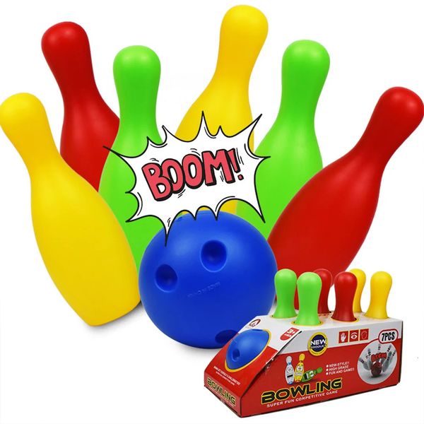 Juego de bolos para niños, juego de bolos y pelotas, deportes educativos para el hogar, jardín de infantes, niños pequeños de 19cm 231115