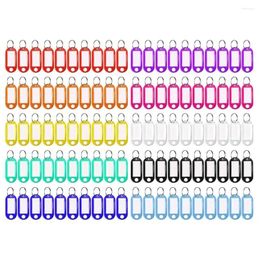 Kommen 100 stuks 10 kleuren snoep kleurlabel sleutelhanger genummerde kaart met itemclassificatietag voor identificatie