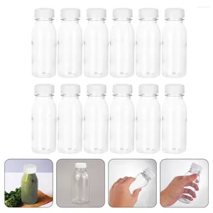 Bols 12 pièces bouteille de boisson en plastique boisson jus emballage verre à boire sable emballage conteneur le réfrigérateur de voyage pour animaux de compagnie