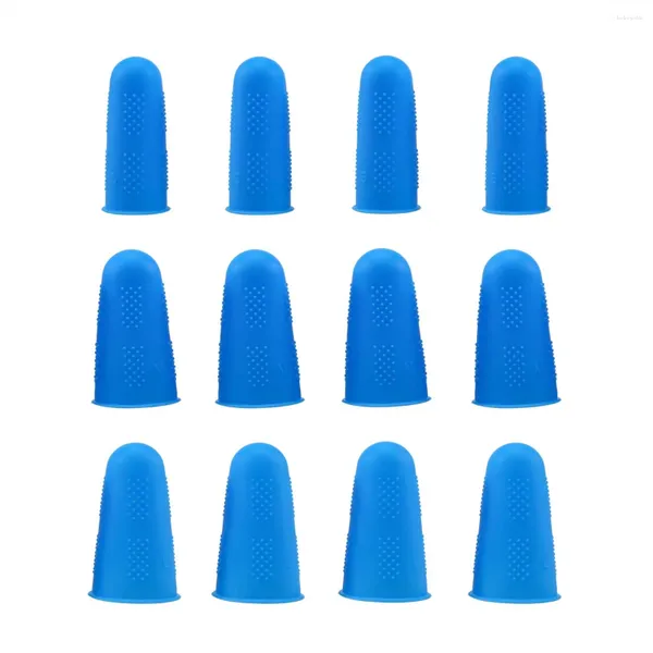 Tazones 12 piezas cacadas de dedo cubiertas de protección de silicona