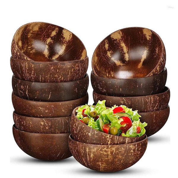 Bols 12 cm de coco naturel bol salade en bois nouilles ramenes coco smoothie cuisine
