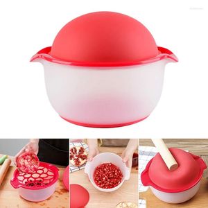 Bols 1pc Silicone Grenade Peeling Machine Fruit Outil Sécurité Bol Produit Ménager