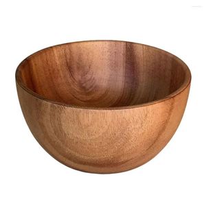 Kommen 1 dk houten slakkom voor het vasthouden van fruit rijst soep keuken gereedschap accessoires gezondheidsveiligheid draagbaar wasbaar