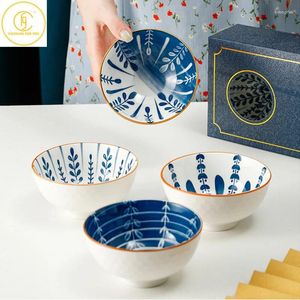 Bols 2/4 pancs cadeaux en céramique Set Rice Soup nouilles Restaurant Tea Coffee Bowl Japonais Style japonais