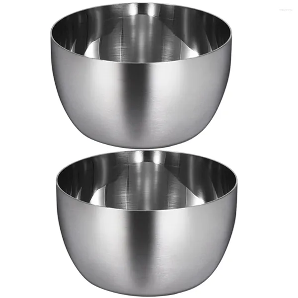 Cuencos 2 uds Contenedor De Salsa De Soja Tazas Para Carne Tazón - Olla Platos Para Dip Hornear Soportes De Acero Inoxidable