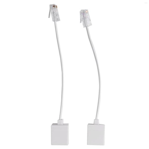 Bols 2 Socket 8P4C / RJ45 Mâle RJ11 6P4C Vers Femelle M F Adaptateur Téléphone Ethernet