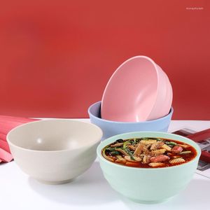 Bols 20 cm Réutilisable Céréales Paille De Blé Bol Léger Ensembles Pour Soupe De Nouilles Collation Salade Fruits Riz Anti-éclats