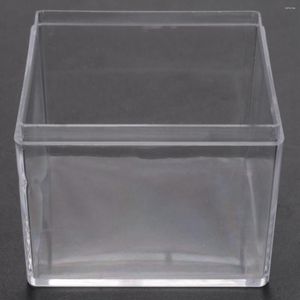 Bols 24 Pcs Carré Transparent Boîte D'emballage En Plastique Bonbons Bijoux Fête Cadeau Anniversaire