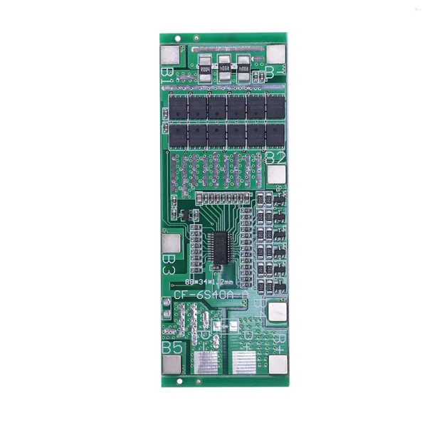 Bols 24V 6S 40A 18650 Li-Ion Batterie au Lithium Protéger Panneau Éclairage Solaire BMS PCB avec Balance pour Scooter Ebike