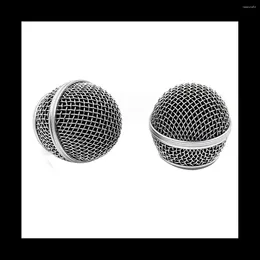 Bols 2pcs Microphone Grille Remplacement Mic Head Grill Mount Accessoires sans fil filaires pour SM58