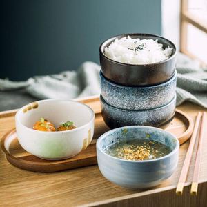 Bols 2 pièces/ensemble bol de riz en porcelaine de Style japonais soupe de nouilles vaisselle de cuisine domestique vaisselle en céramique accessoires de salle à manger