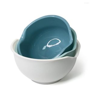 Kommen 3 pc's mengen multifunctionele plastic bowl salade keuken creatieve groente fruit set