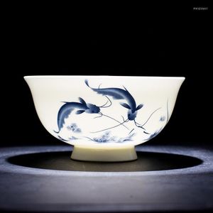 Kommen 4.5/5/6 inch ramen soep jingdezhen blauw en witte porselein keramische kom keukengerei