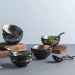 Bols 4,5 pouces bol de riz japonais créativité ménage 5 pouces en céramique restaurant soupe nouilles cuisine vaisselle