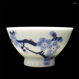 Kommen 4,5 inch Jingdezhen Hand geschilderd in glazuur kleurkunst kleine rijstkom keramische ramen ronde plaat Chinees servies