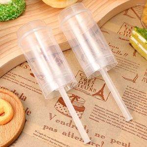 Bols 40 pcs en forme de gelée en forme de gelée de gâteau de couvercle de couvercle push pops contenants en plastique couvercles cupcakes tireur