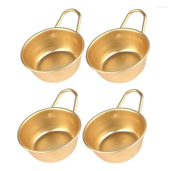 Cuencos 4PCS Makgeolli Aluminio Tradicional Coreano Para Vino De Arroz