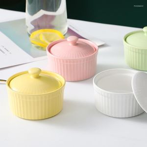 Bols 5 couleurs bol en céramique micro-ondes mini rôti dessert gâteau puding bref style nordique maison vaisselle ustensiles de cuisine