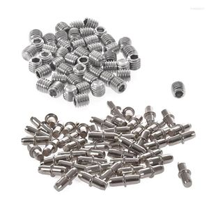 Bowls 50Pcs M3x3mm Rvs Hex Socket Set Cap Punt Grub Schroeven Zilver 50Pc Kast Kast Houten hakken Plank