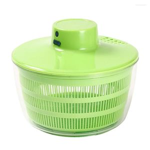 Bowls 5L USB Groente Salade Spinner Fruit Dehydrator Afvoer Mand Multifunctionele Sneldroger Schudden Voor Thuis Keuken Gereedschap