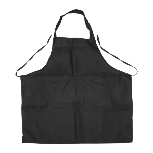 Bols 6 Pack Tablier de cuisine noir avec 2 poches anti-sale adapté à la cuisson au barbecue Restaurant de cuisson