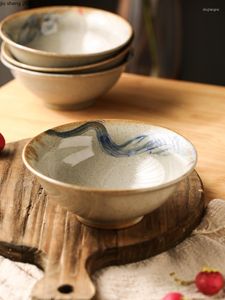 Kommen 9 inch Japanse keramische rijst ramen bowl commercieel servies tabelgare home ronde grote capaciteit noedelsoep salade dessert