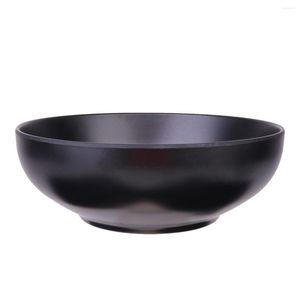 Bols A5 Mélamine Vaisselle Bol Style Japonais Ramen Porcelaine Noire Imitation Nouilles Récipient Pour La Maison (Seulement 1pc)