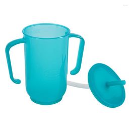 Bowls Sippy Cup voor volwassenen Geen morsbekers voor ouderen en speciale behoeften met handvat Stro Lichtgewicht baby