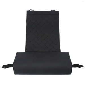 Bols siège Automobile cuir jambière Support Extension tapis doux pied coussin genou mémoire noir