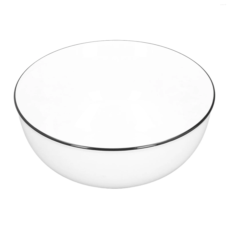 Bowls Black Line Tableware Fine Workmanship Easy To Clean Ceramic Alternative Sizes For Meals Kitchen