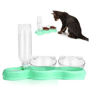 Bols Bols Bowlscat Waterbowlpet Dog Triple Feeder Dry Wet Raised Elevatedmatic Distributeur Bouteille Catspets Supports intérieurs Double Maison Dh0Qw