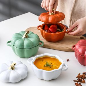 Bols Céramique Citrouille Bol De Noël Table À Manger Soupe Décorative Vaisselle Personnalisée Porcelaine Salade