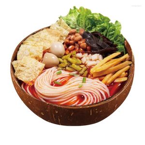 Bols Salade de bol Budda en coquille de noix de coco faite à la main servant des cadeaux durables