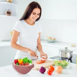 Bols collanter bol multifonction lavage de fruits rotatif soupe pour la vaisselle pour les ménages de légumes accessoires