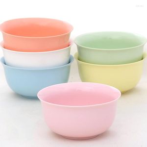 Bols Coloré Céramique Riz Bol Vaisselle Porcelaine Soupe Simple Salade Cuillère Ménage Restaurant Vaisselle Ensemble Cadeau