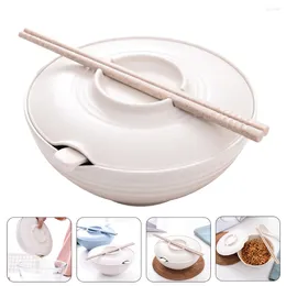 Schalen-Abdeckung, Instant-Nudelschüssel, asiatische Suppe, Keramik, Ba, Bambus, japanischer Stil, Ramen
