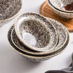Bols créatifs japonais style granit ramen nouilles bol