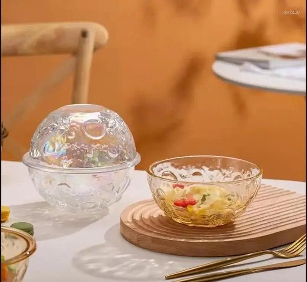 Bols Creative Planet Bowl Salad Restaurant décoratif plat principal Nordic Nordic Household Glass Dessert Fruit Kitchen