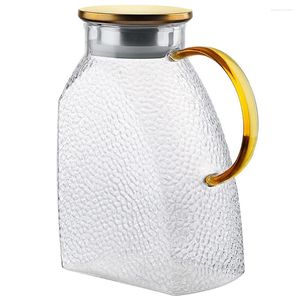 Bols Pot à boisson Couvercle en verre Grand pichet Théière Bouilloire à eau Distributeur de cuisine Bec Conteneur de boisson
