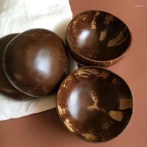 Kommen Milieuvriendelijk en gezond Kokosnootkom Niet-giftig Houten lepel Servies Wassen Eenvoudig keukengerei